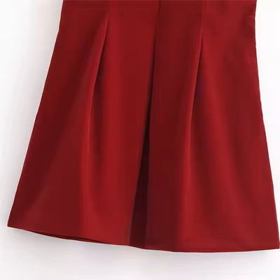 Pireña Cherry Bomb Velvet Mini Dress