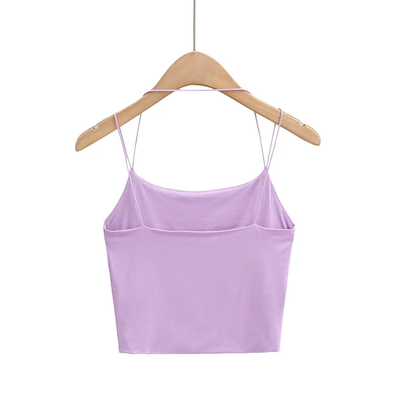 Soul Lilac Seamless Dual Thin Strap Basic Cami Top