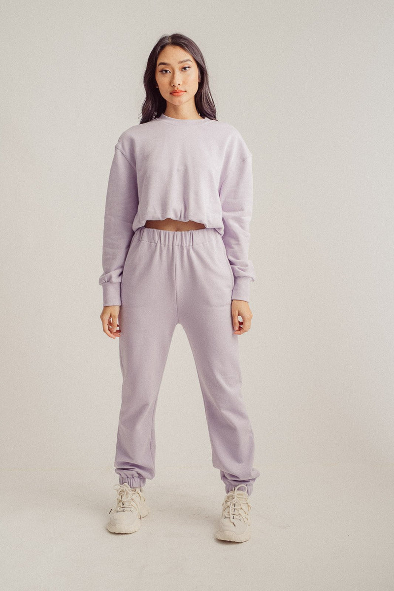 Gyles Lilac Pullover and Sweatpants Set
