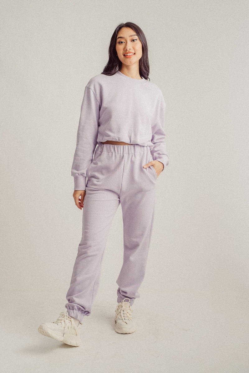 Gyles Lilac Pullover and Sweatpants Set