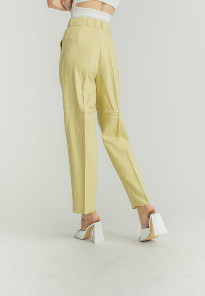 Yvette Green Straight Cut Trouser Pants